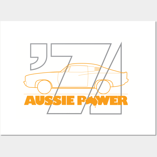 71 Valiant - Aussie Power Wall Art by jepegdesign